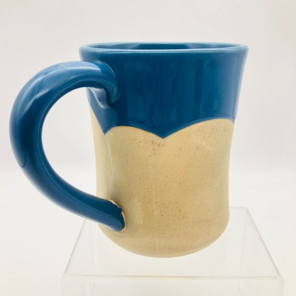 Maine Lighthouse Potters Mug Stoneware Blue Tan - Picture 5 of 9